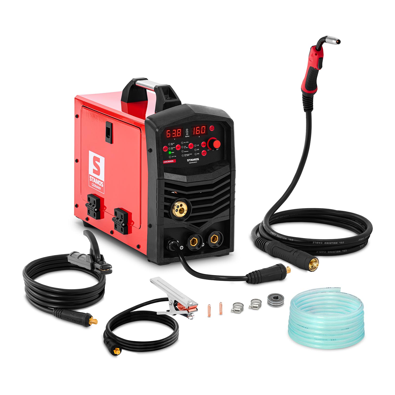 MIG/MAG Welder - 160 A - 230 V - synergy - Duty Cycle 100 %