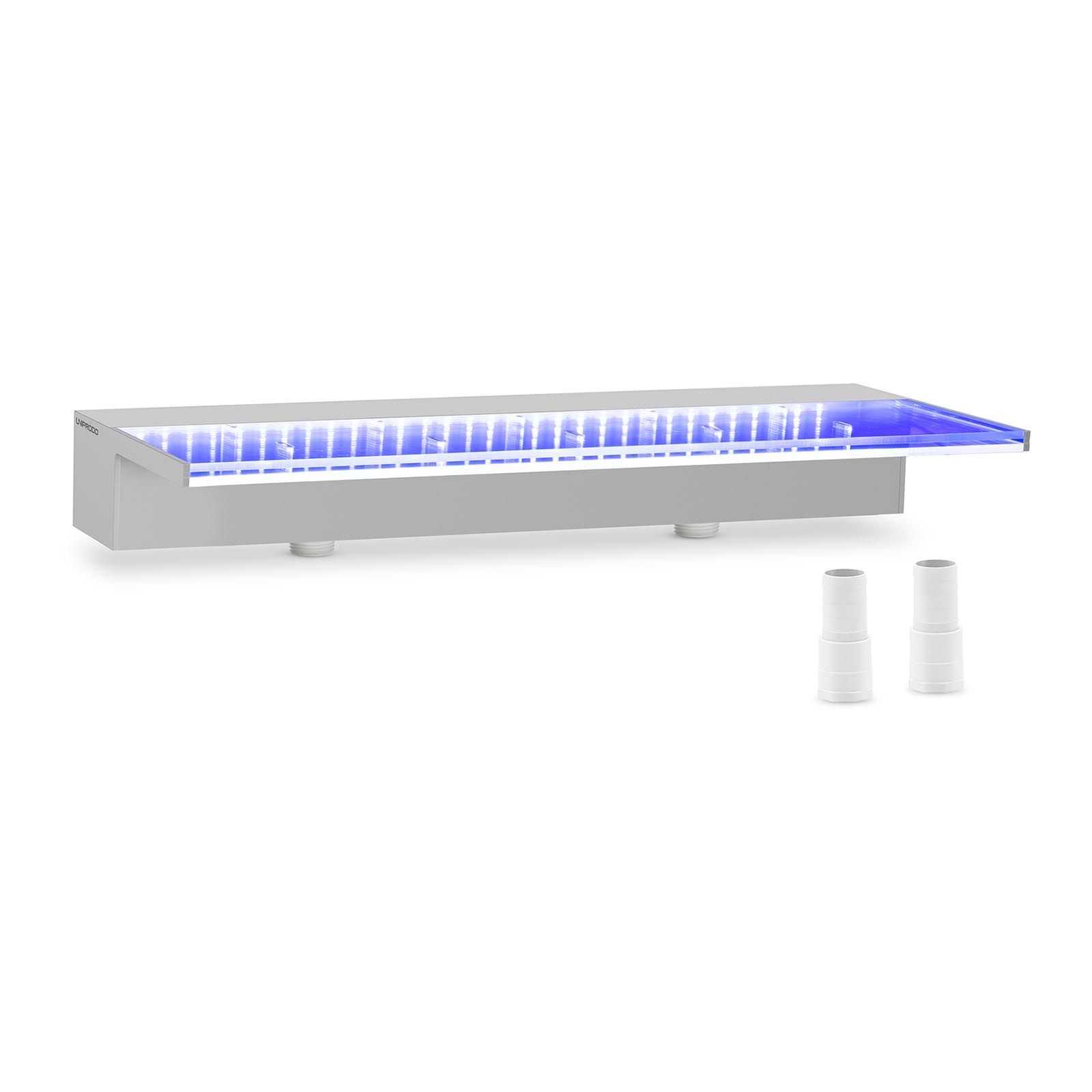 Ντους υπερχείλισης - 60 cm - Φωτισμός LED - Μπλε / Λευκό - {{Lip_lenght}} mm έξοδος νερού